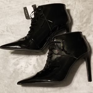 ZARA Trafaluc Patent Finish Ankle Boots 38EU/7.5US